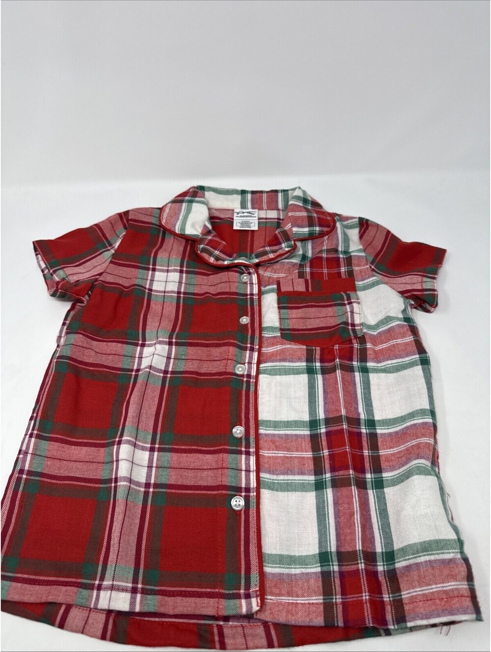 Red And White Plaid Art Class Sleepwear Kids Size Small (6/6x)